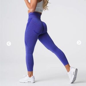 NVGTN Electric Blue Contour Seamless Leggings